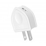 Wholesale Type C USB Dual Port House Charger 2 in 1 (House White)